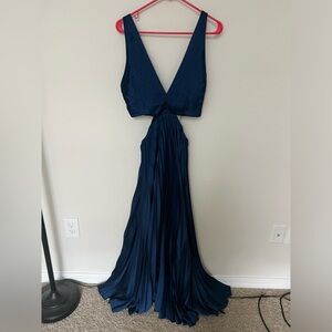 Abercrombie Giselle Pleated cutout Maxi Dress